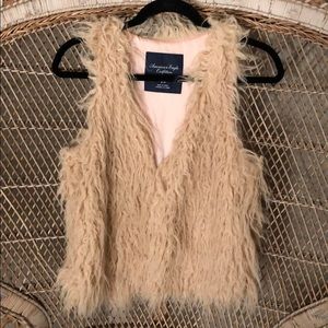 Faux fur vest